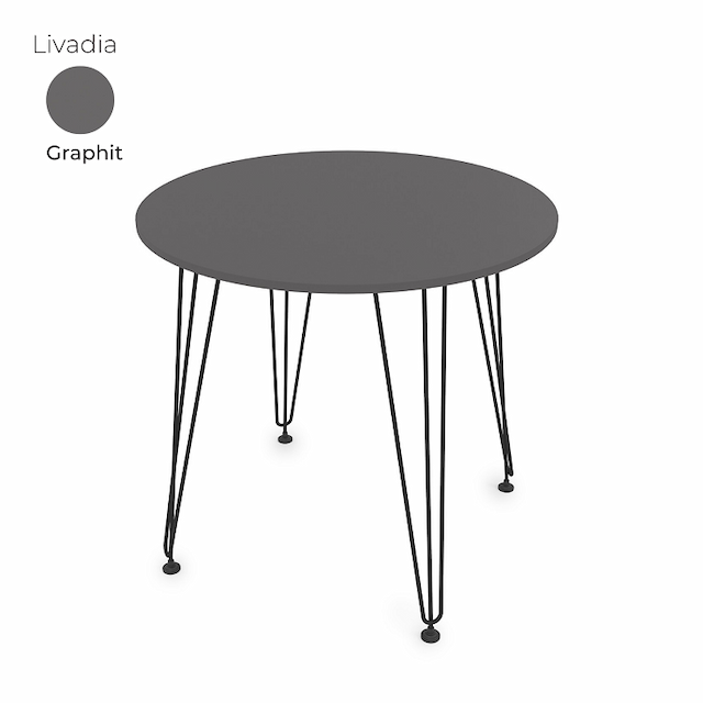 Стол обеденный круглый Алсав 21Livadia.008 Graphit