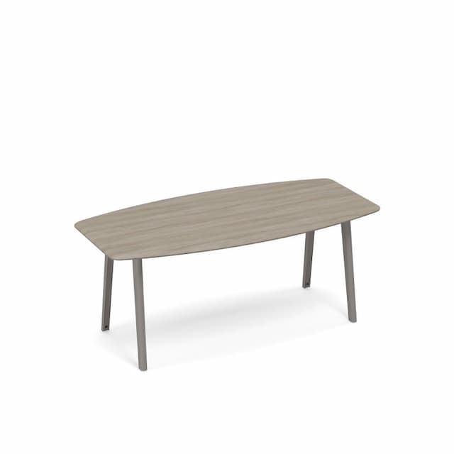 Стол для переговоров фигурный METAL Юнитекс ТМ М1 143 вяз либерти