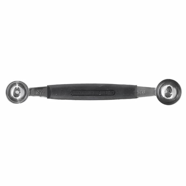 Ложка Шато двухсторонняя, рабочая часть 2,2/2,5 см, P.L. Proff Cuisine Proff Chef Line GS-10832-22/25-BK201-REPL (92001347)