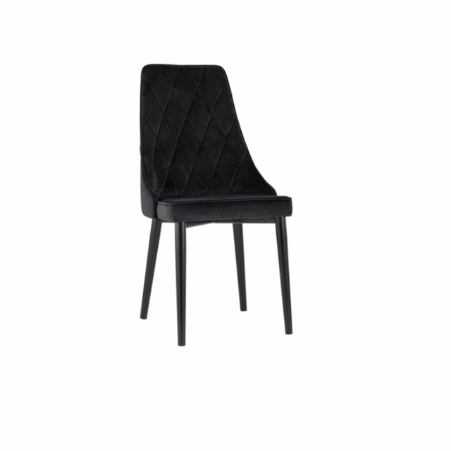 Стул Клен Варадеро сгр332 с мягким сиденьем (велюр, черный)