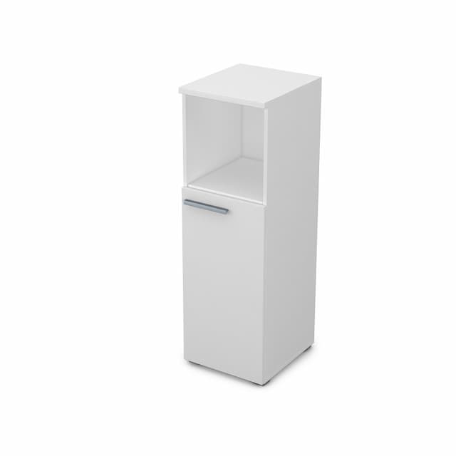 Шкаф узкий (пенал) АЛСАВ Gloss 9П.017.2 белый премиум