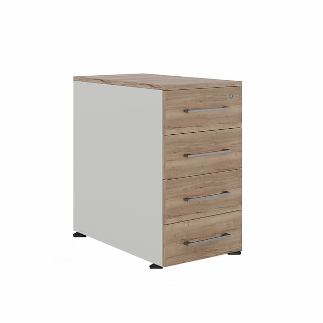 Тумба приставная Kobor TS4-40/60 white/natural