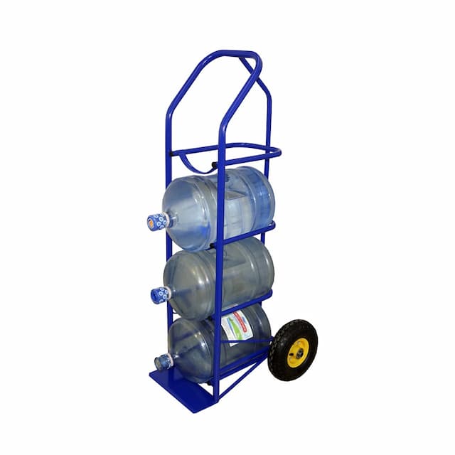 Тележка для перевозки 4-х баллонов с водой RUSKLAD  ВД 4 с колесами на литой резине 250 мм 