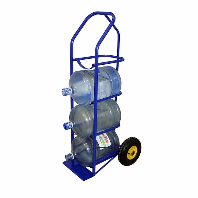 Тележка для перевозки 4-х баллонов с водой RUSKLAD  ВД 4 с колесами для лестниц 160 мм 